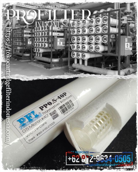 pp spun filter cartridge untuk swro bwro pp spun filter cartridge untuk swro bwro